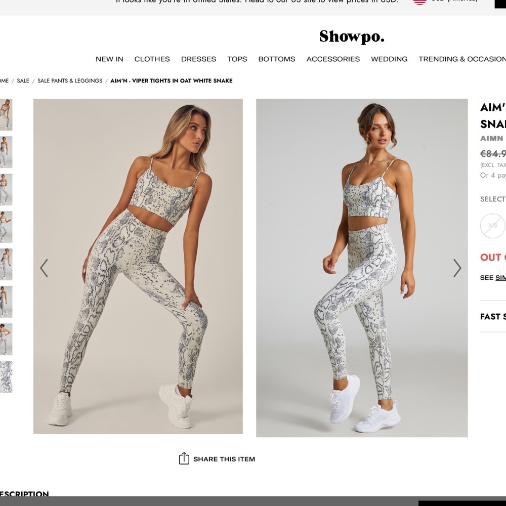 Oat viper leggings